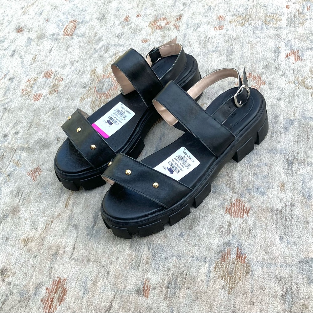 Sandro Moscoloni NWT New Black Women's Sandals Sz 39, 9 US